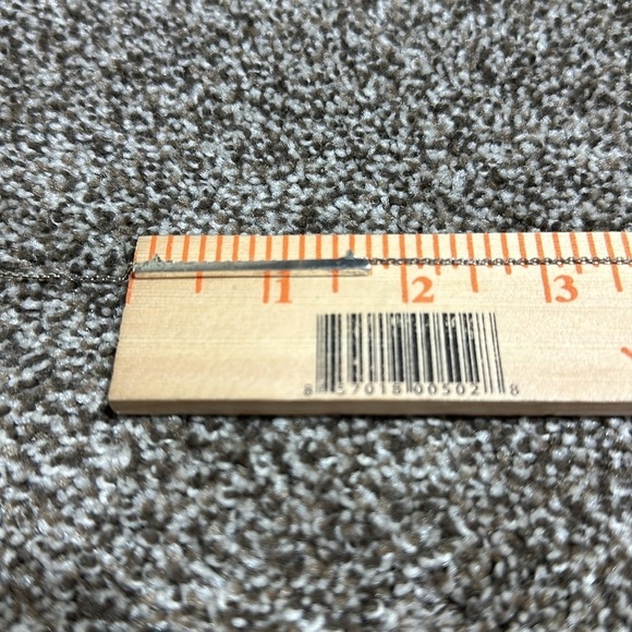 Silver bar necklace stamped 925 adjustable chain - Picture 6 of 6